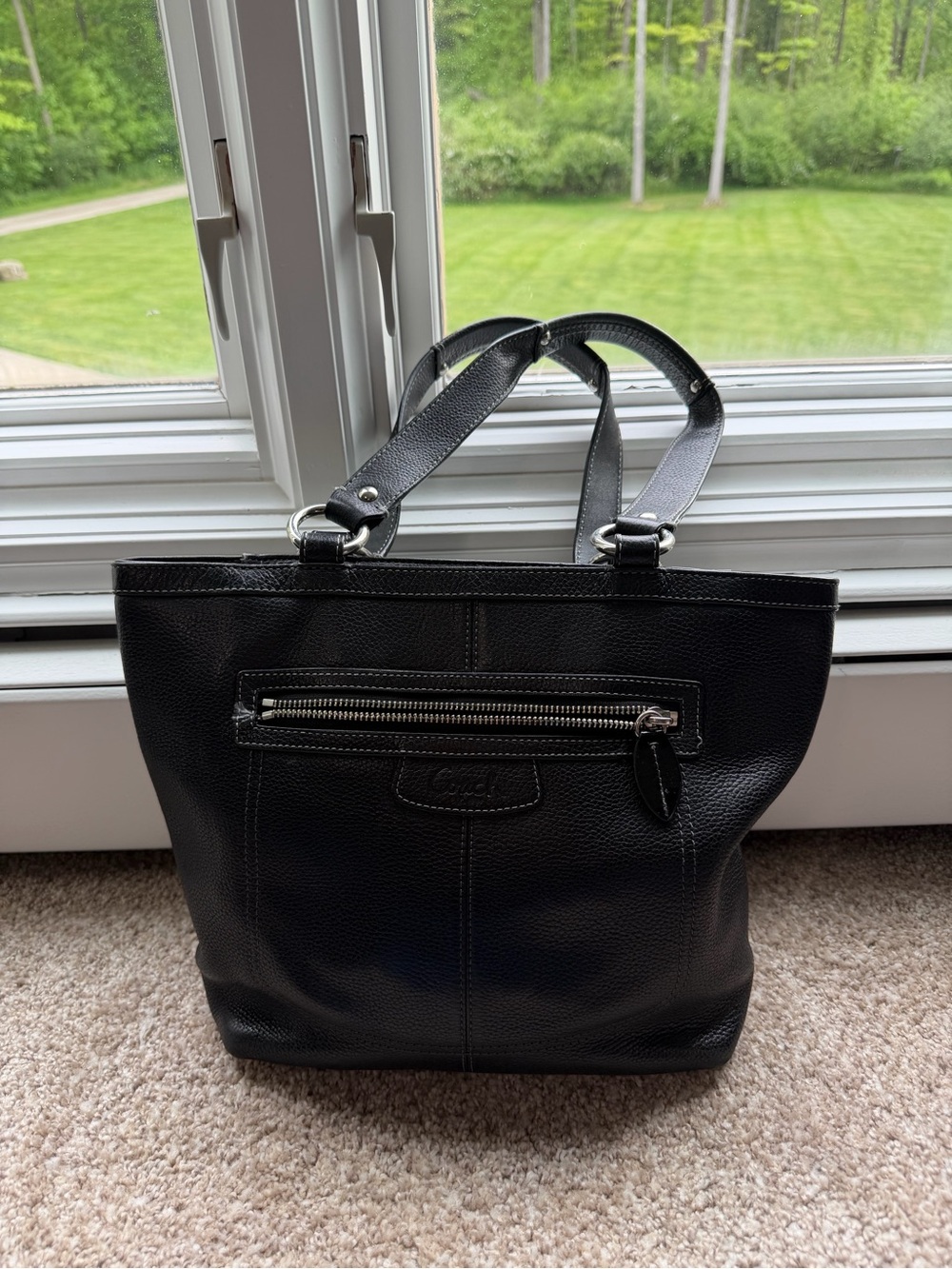 Coach Black Leather Bag
